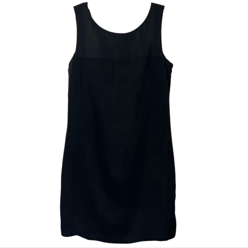 *5 for $20* Cynthia Rowley 100% Silk Black Sleeveless Shift Dress